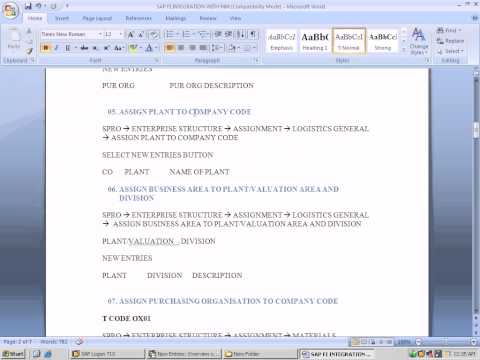 how to define division in sap