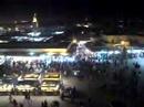 Anochece en la plaza Jamaa Fna en Marrakech Anochece en la plaza Jamaa Fna en Marrakech