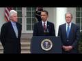 President Obama Is Joined By Former Presidents Bill Clinton And George W. Bush To Announce The Formation Of The Clinton Bush Haiti Fund To Help The Haitians