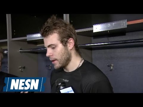 Video: Jake DeBrusk On Zdeno Chara Lower Body Injury, Loss To Avalanche