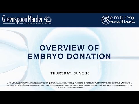 Overview of Embryo Donation
