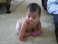 Little Timmy sits up for the first time!