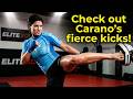 Gina Carano Looking Tough (media workout prepping for Kelly Kobald)