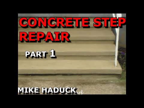 how to repair concrete steps