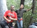 a 700 foot rappel off of whiteside mountain in highlands, nc.  the mountain is almost 5000 feet high so the free hang on rope feels more like you are 4000 feet up.