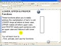 Excel lower upper case