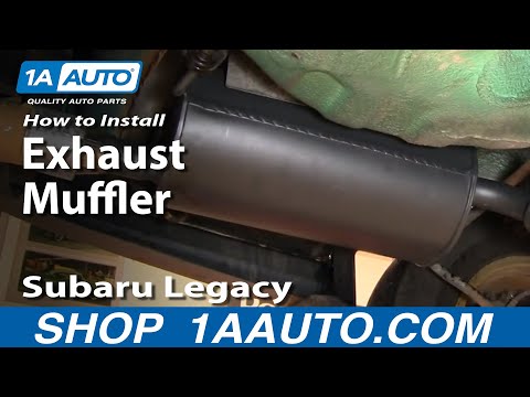 How To Install Replace Noisy Loud Exhaust Muffler Tailpipe Subaru Legacy Outback 96-99 1AAuto.com