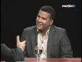 Late night TV Host Jaime Bayly interviewing Actor Luis Moro