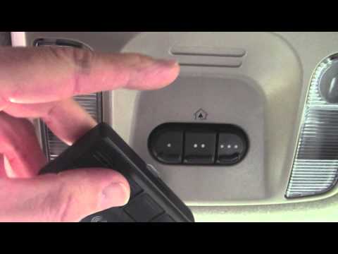 How to program & troubleshoot HomeLink programming Garage Door Opener Buttons – Chrysler Pacifica