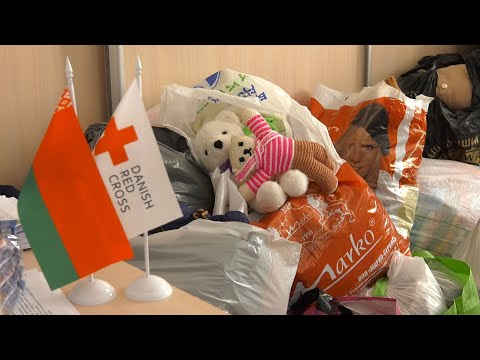Красный Крест продолжает оказывать помощь вынужденным мигрантам из Украины видео