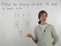 Access full lesson containing this video at: http://www.yourteacher.com/prealgebra/multiplyingmixednumbers.php Students learn to multiply mixed numbers by first rewriting the mixed numbers as improper fractions, then multiplying the improper fractions together, then rewriting the resulting improper fraction as a mixed number, if necessary. For example, to multiply 1 8/15 x 1 1/4, first rewrite the mixed numbers as improper fractions, to get 23/15 x 5/4. Next, cross-cancel the 15 and 5 to 3 and 1, and we have 23/3 x 1/4. Next, multiply across the numerators and denominators to get 23/12. Finally, rewrite 23/12 as the mixed number 1 11/12.
