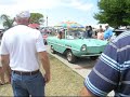 Amphicar parade at Lake Dora antique boat show