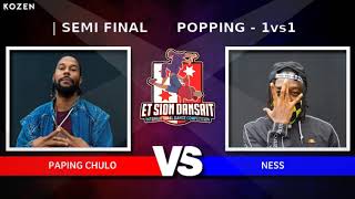 Ness vs Paping Chulo – ET SION DANSAIT 2020 POPPING BATTLE