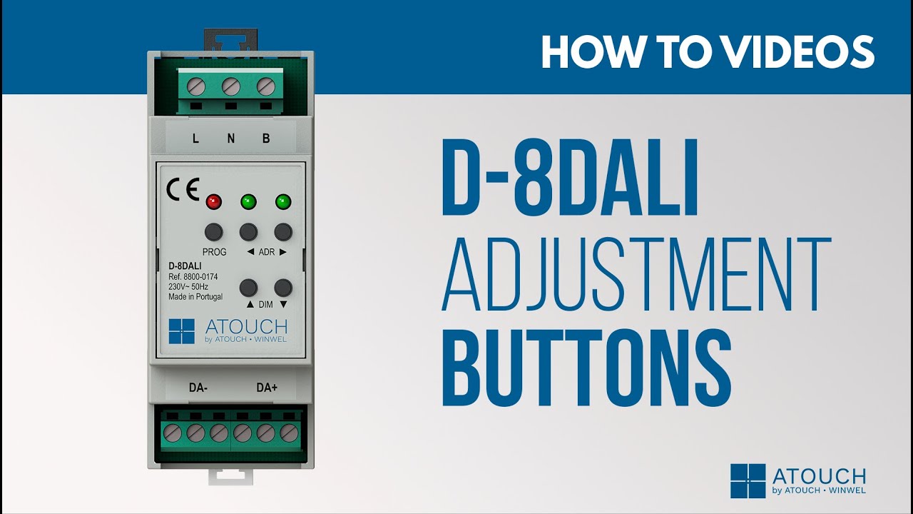 D-8DALI -  Adjustment Buttons