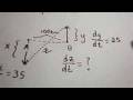 Related Rates Problem Using Implicit Differentiation