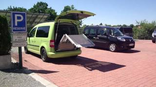 Elektrické sklápění rampy - RA 002 + el. dveře ve voze VW Caddy