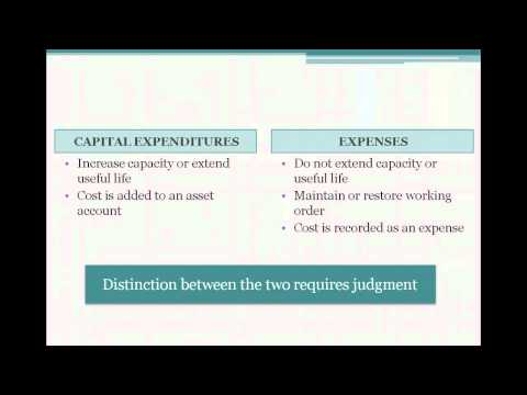 how to accrue for capital expenditure