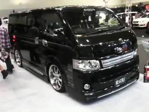 名古屋オートトレンド2011②ハイエースゾーン１８台展示の模様  hiace