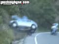 Peugeot 206 car drifts and crashs