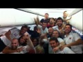Catania feiert im Flieger