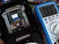 i opened an old dvd burner to measure the current needed by the laser diode.

never, really never look into the laser beam!