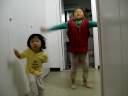 Kylie & Keira Singing and Exercising