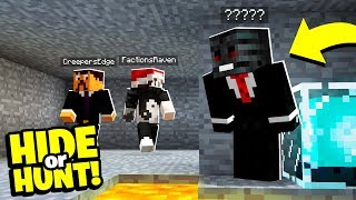 SOMEONE is HIDING in our SECRET Minecraft base! - Hide Or Hunt #5