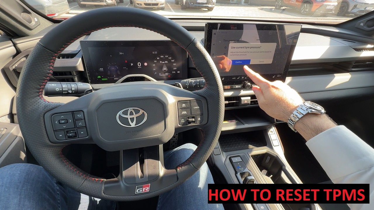TOYOTA RAV4 2026 - how to RESET THE TIRE PRESSURE monitoring system