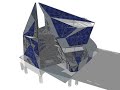 a first draft video of my rather irregular, unconventional, and nonsensical building constructing itself to the sound of the no more heroes soundtrack. this was a rough draft before the structure was slimmed down to include less and smaller members, and before my final video which will include all the exterior panels added individually. oh and for some reason the animation skipped a good portion of the structure in the basement. the construction process repeats itself two and a half times, i believe. the first song being played is beam katana chronicles, while the second song that plays is cashmere cannonball (right after the building starts to deconstruct itself the first time). both are from the original no more heroes soundtrack, composed by masafumi takada on behalf of grasshopper manufacture. was compiled by google sketchup 7. parts of the model were composed in revit structure 2010. plans were laid out in autocad 2009