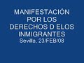 Manifestación por los derechos de los inmigrantes