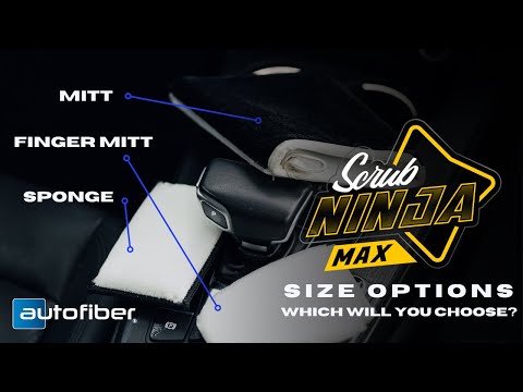 Autofiber Scrub Ninja Max Finger Mitt 2 pack - Detailed Image