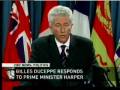 Gilles Duceppe responds to Harper