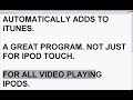 Videora Ipod Touch Converter:http://www.videora.com/en-us/Converter/iPod/Title Explains the subject. Simple as that.