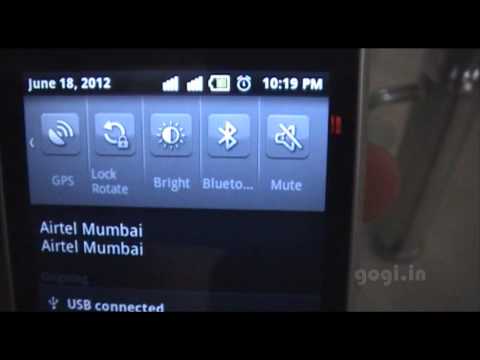 how to connect usb to samsung galaxy y