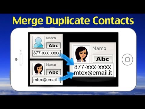 how to eliminate iphone contacts duplicates