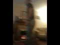 Dave on the Wii fit hula hoop game
