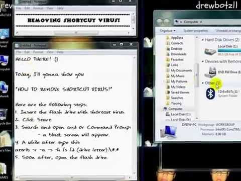 how to remove shortcut virus from usb