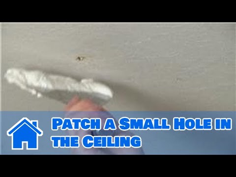 how to repair hole in ceiling