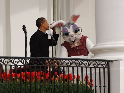 The President at the Easter Egg Roll Opening
