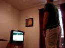 Parker and Heather play Wii Tennis Parker and Heather play Wii Tennis