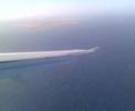 Inside wing view of AirMalta landing rwy32(starts over gozo)