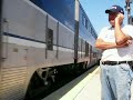 Arrival of Amtrak #768 South in Old Town w/ Engineer Jim