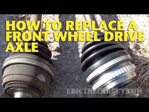 how to replace drive axle honda civic