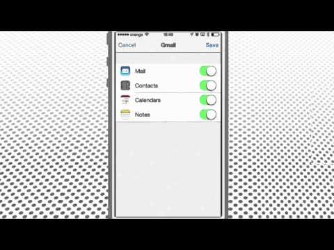 how to sync contacts from gmail to i phone