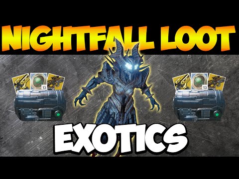 Destiny: My Nightfall Loot x3 Characters, Exotics are Back!