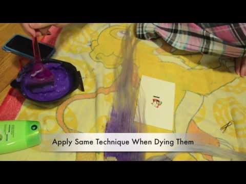 how to dye extensions silver