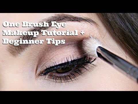 One Brush Eye Makeup Tutorial + Beginner Tips