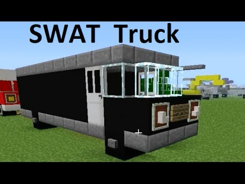 how to make a s.w.a.t truck in minecraft