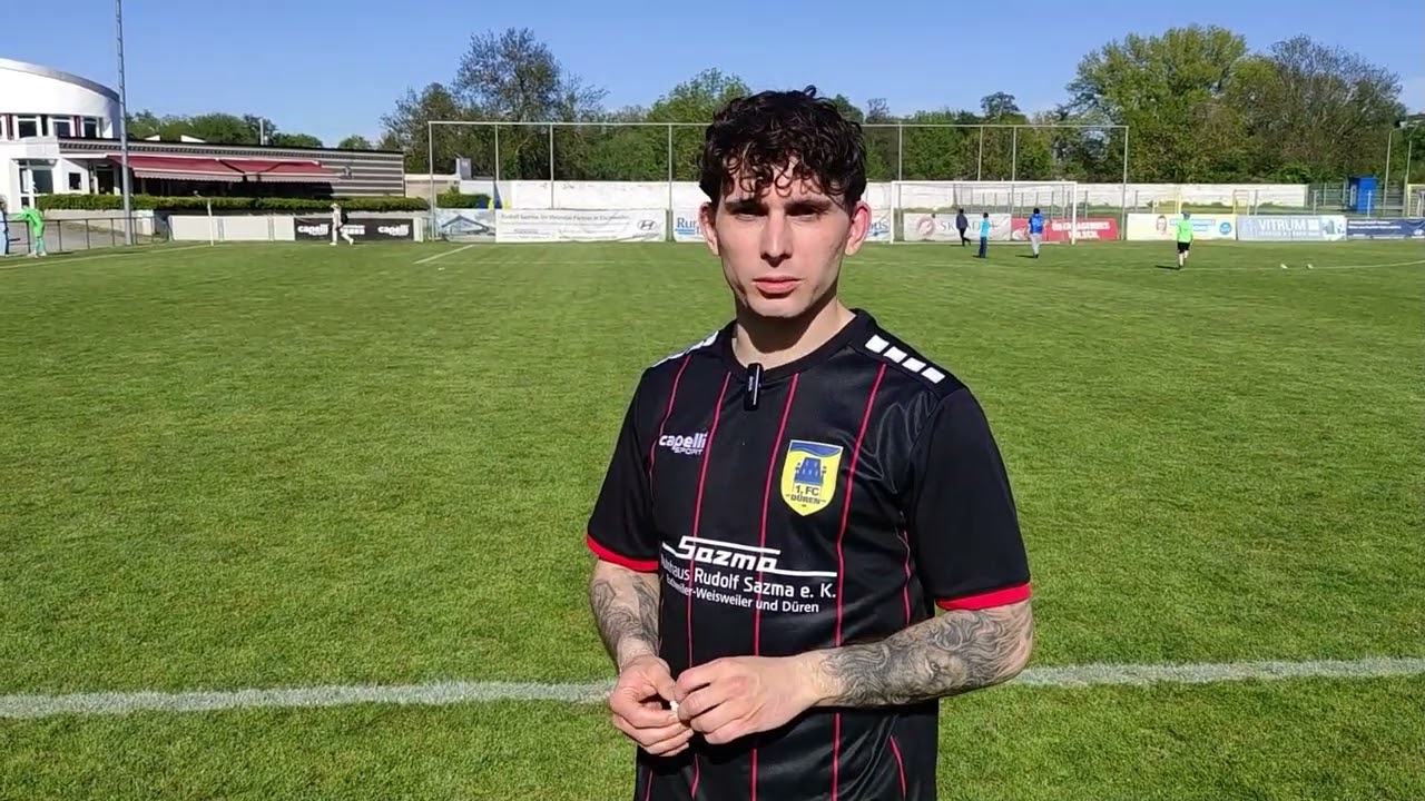  Vinzent Zingel – Stürmer 1. FC Düren – erfolgreicher Abschluss mit dem Pausenpfiff 