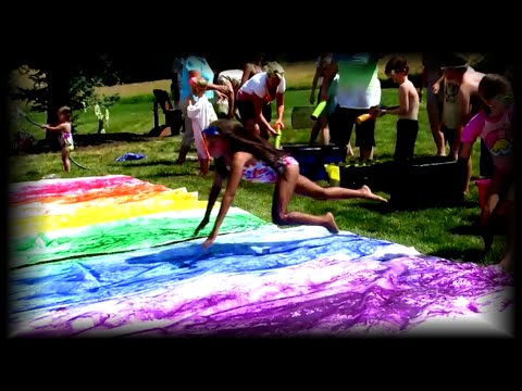 how to make a paint slip n slide